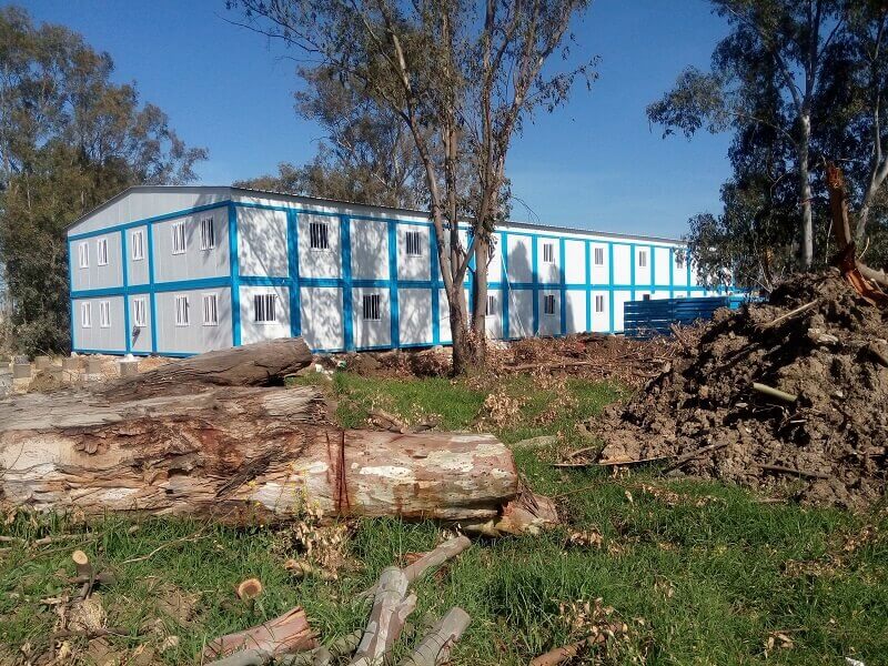 oficinas modulares en el aeropuerto de argel