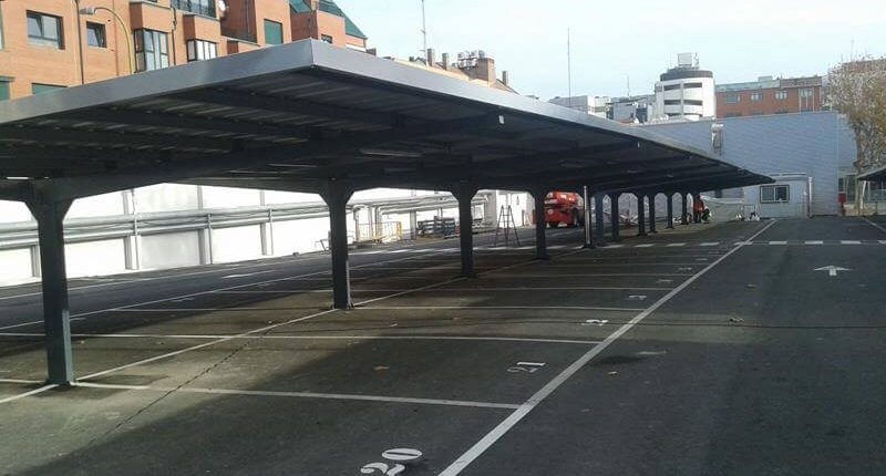 marquesina de parking para bosch en madrid