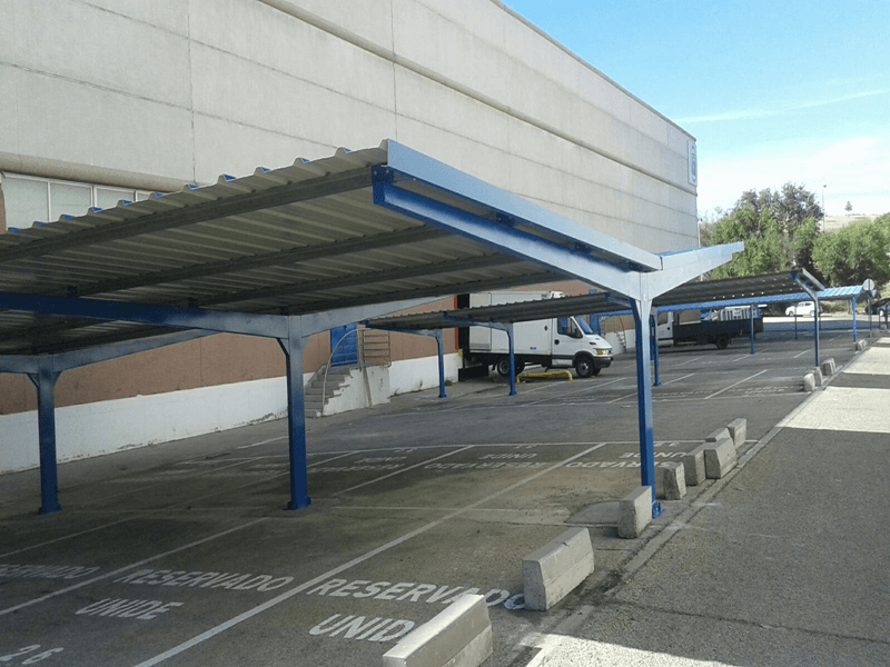 marquesinas de parking en mercamadrid