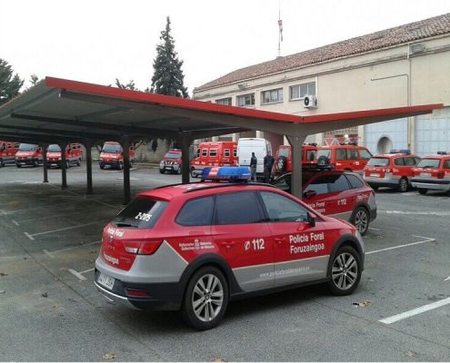 marquesinas de parking policia foral de navarra